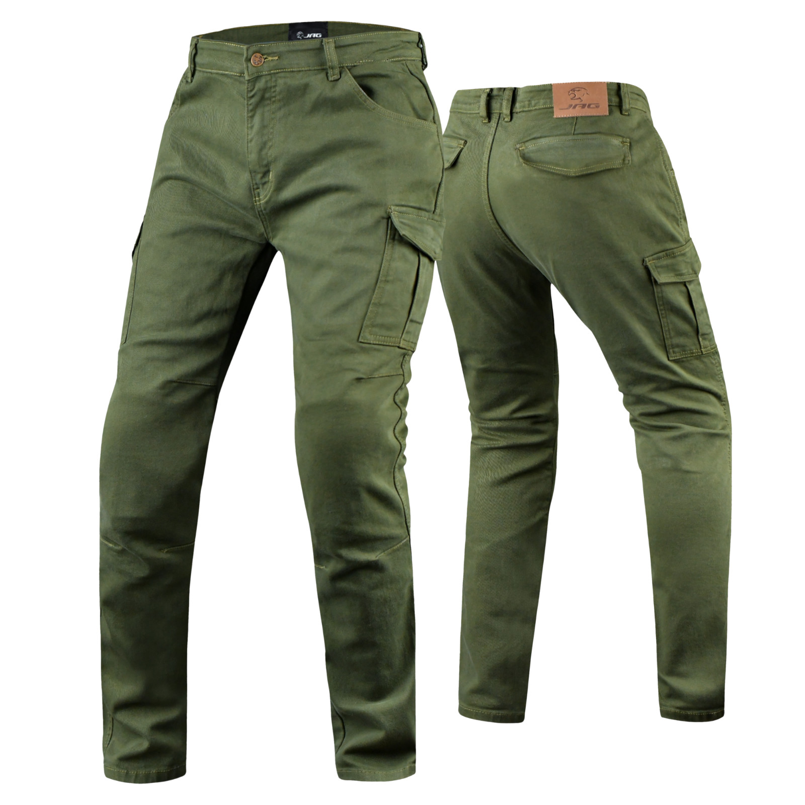 J.A.G. Motorcycle Cargo Pants for Men – Slim Fit Riding Jeans Twill Fabric