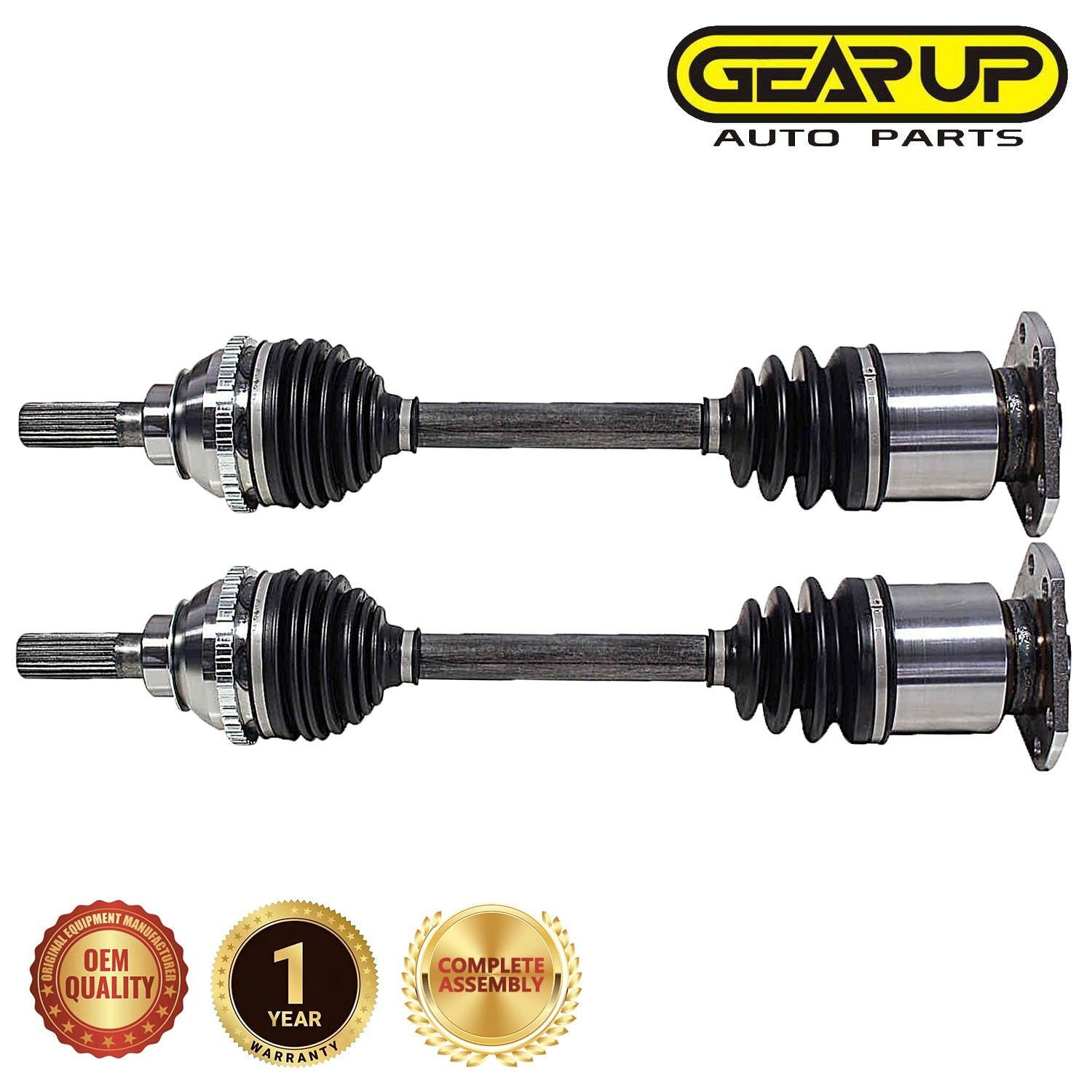 Rear Pair CV Axle Shaft Assembly for AM General Hummer H1 4WD 1992-2001