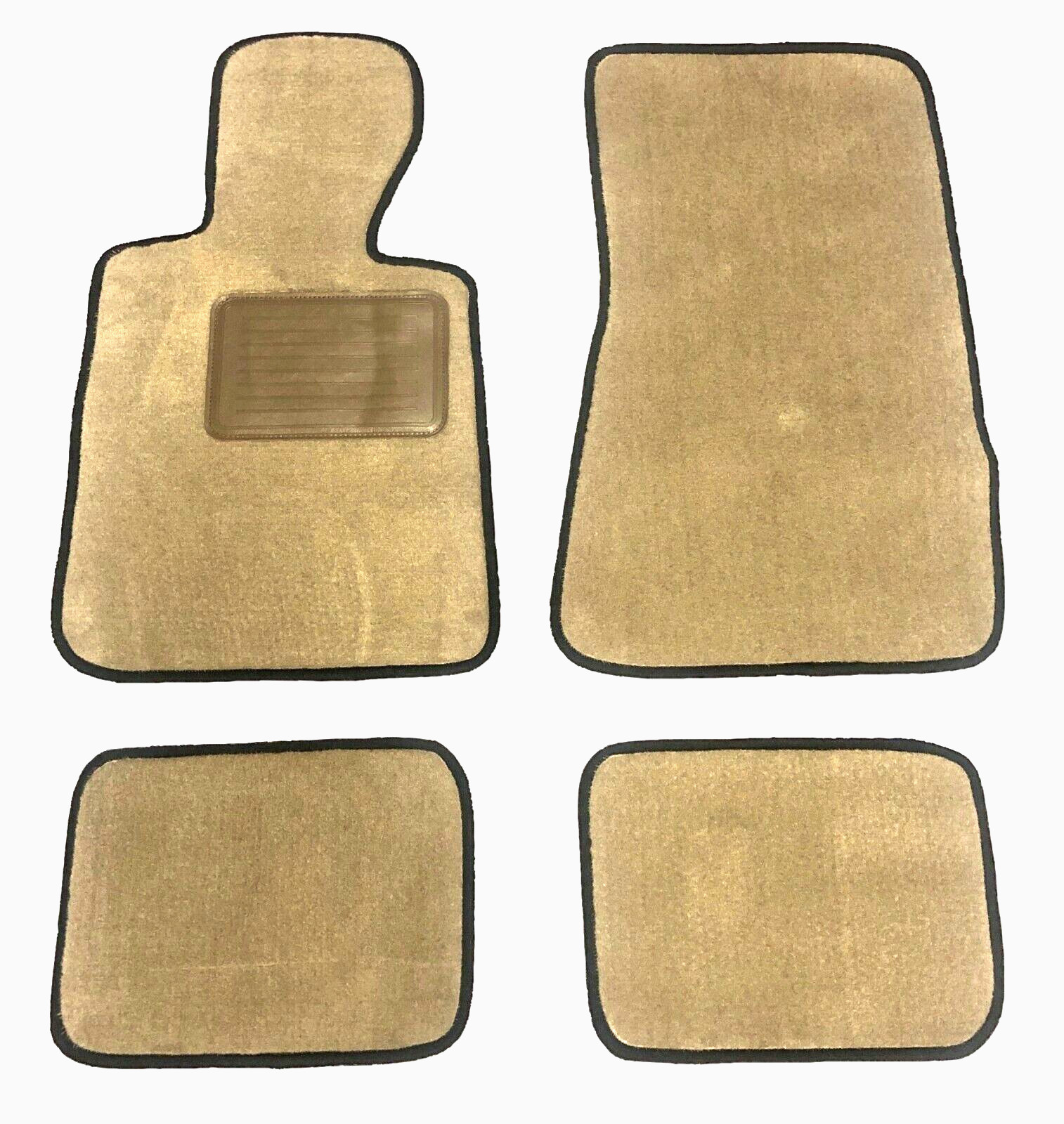 1984 - 1991 BMW 3 Series E30 Coupe / Sedan Floor Mats Light Beige Tan w Black