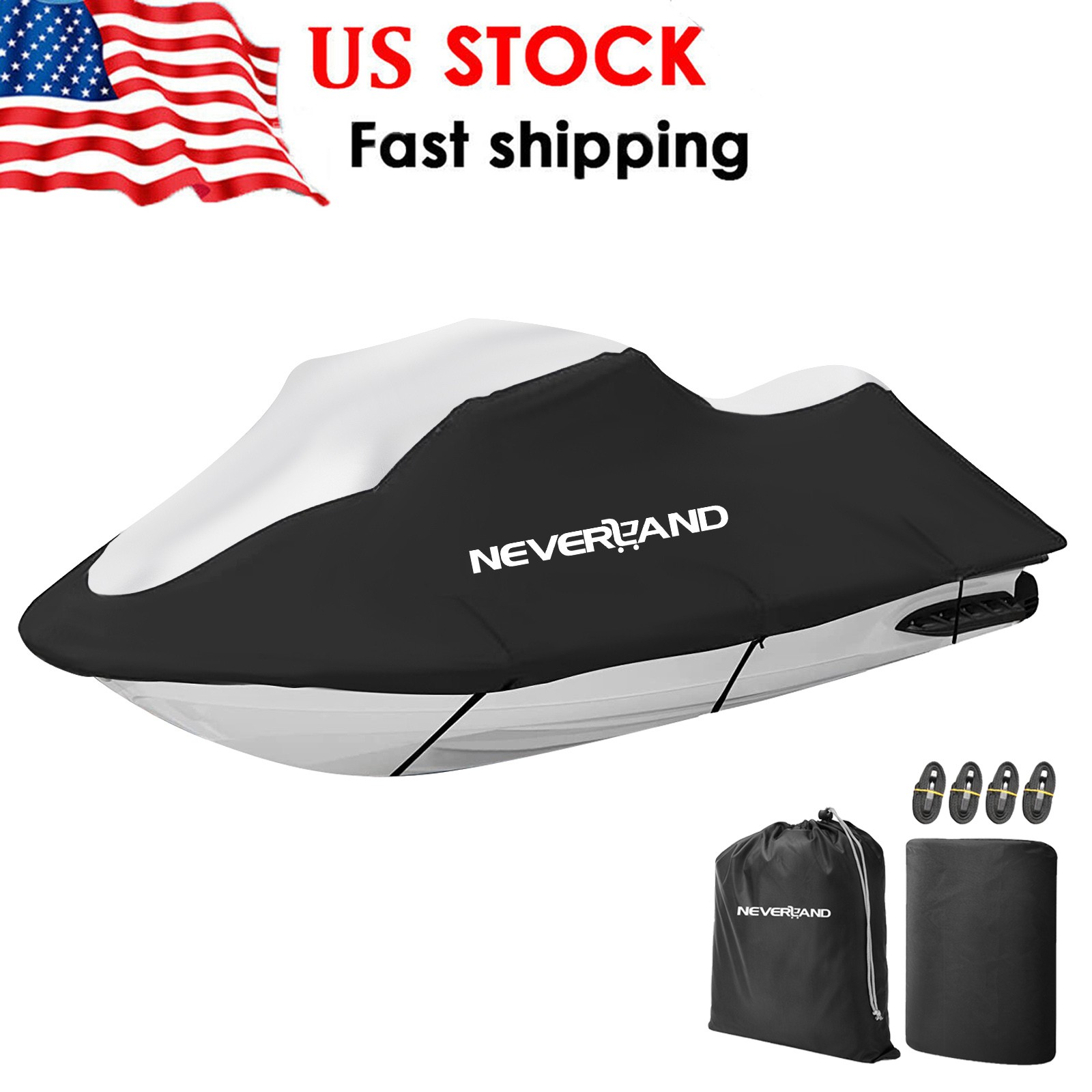 Universal Jet Ski Trailerable Cover PWC Storage Waterproof For Yamaha Sea-Doo