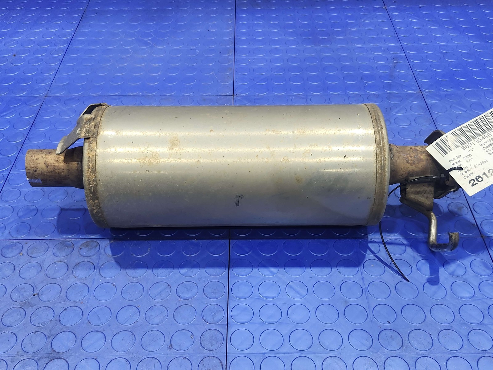 12-15 Honda Civic 1.8L Center Intermediate Exhaust Muffler OEM 18220-TR6-A02
