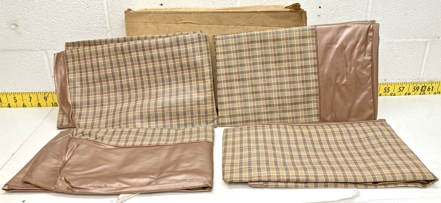 NOS Vintage Howard Zink 963-2 2143A Beige Seat Covers 1950-60 GM/Chrysler (SC)