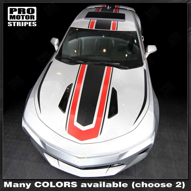 Chevrolet Camaro 2016-2023 Hot Wheels Style Top Stripes (Choose Colors)