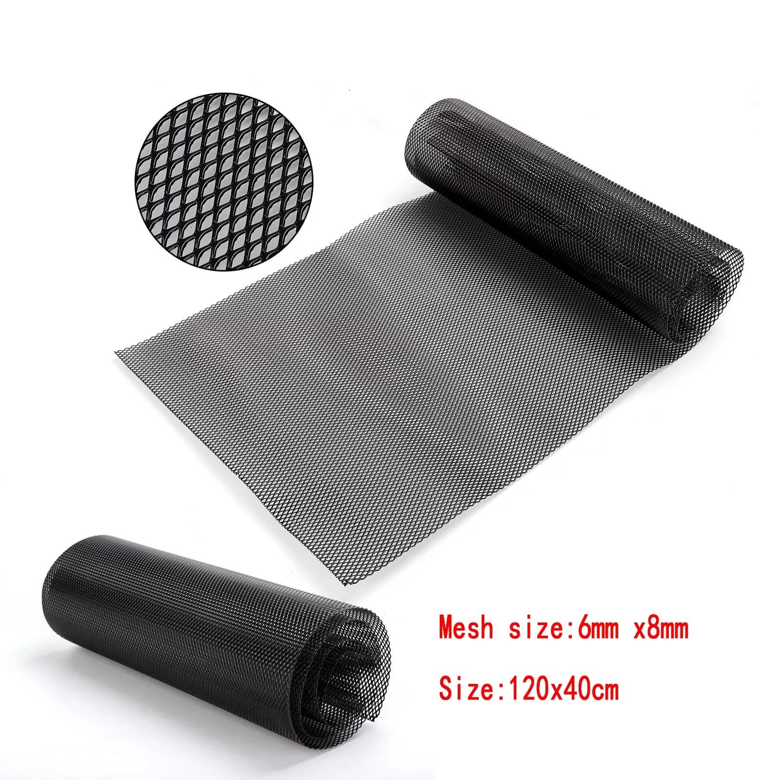 Black Aluminum Mesh Grill Cover Car Bumper Fender Hood Vent Grille Net 40\ Black Aluminum Mesh Grill Cover Car Bumper Fender Hood Vent Grille Net 40\