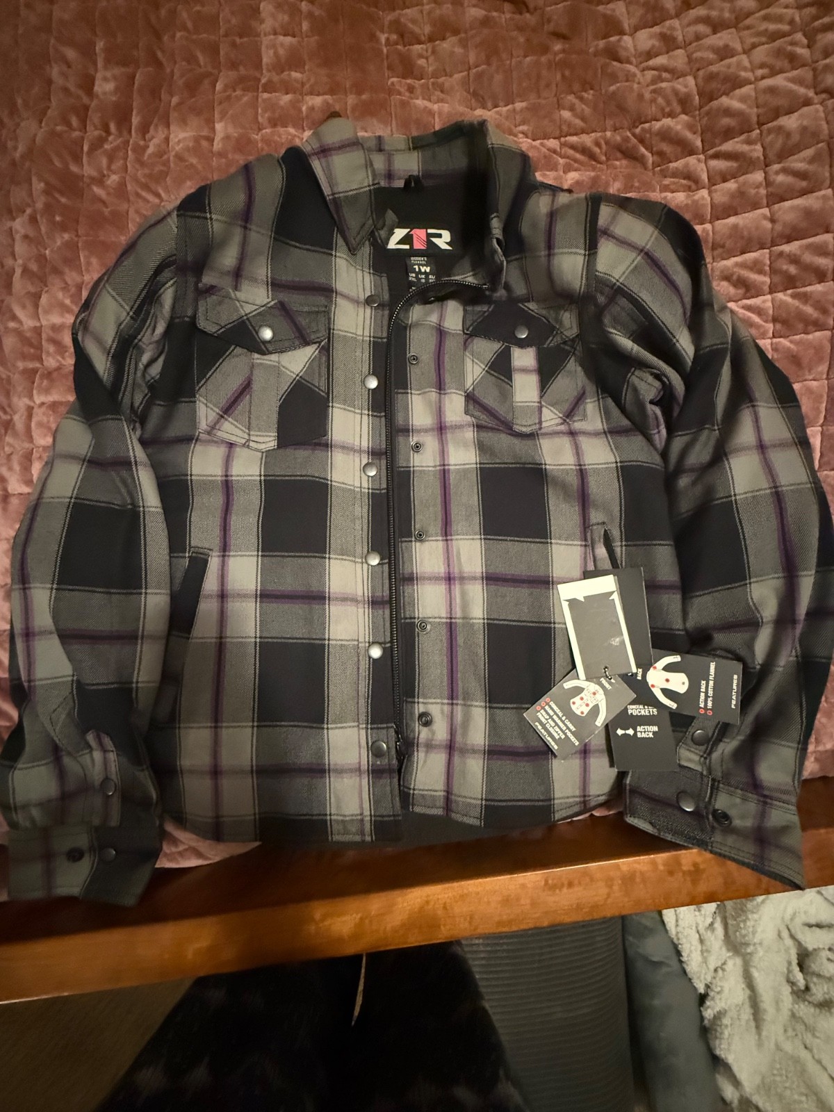 motorcycle riding flannel xxl 