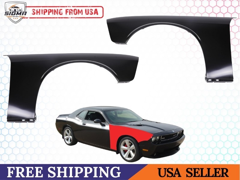 Pair of Left & Right Side Steel Fender Panel for Dodge Challenger 2008-2023 Pair of Left & Right Side Steel Fender Panel for Dodge Challenger 2008-2023