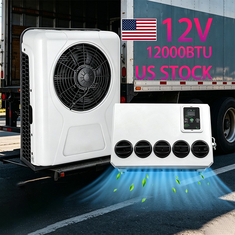 12V 12000 BTU Split AC System Vehicle Air Conditioner for Semi Trucks