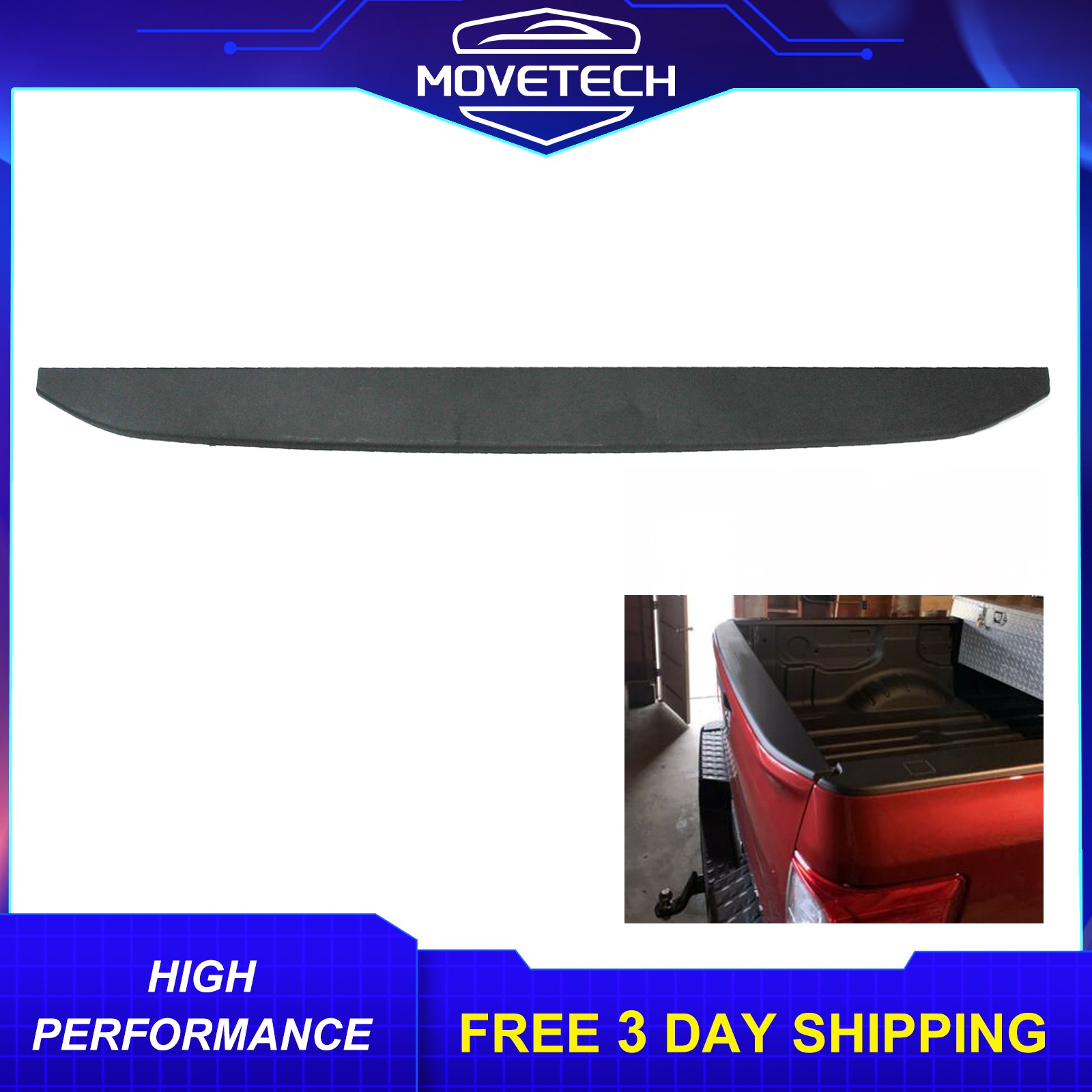 1x New BLK Rear Tailgate Bed Cap Upper Molding For 2016-21 Nissan Titan 5.6L V8 1x New BLK Rear Tailgate Bed Cap Upper Molding For 2016-21 Nissan Titan 5.6L V8