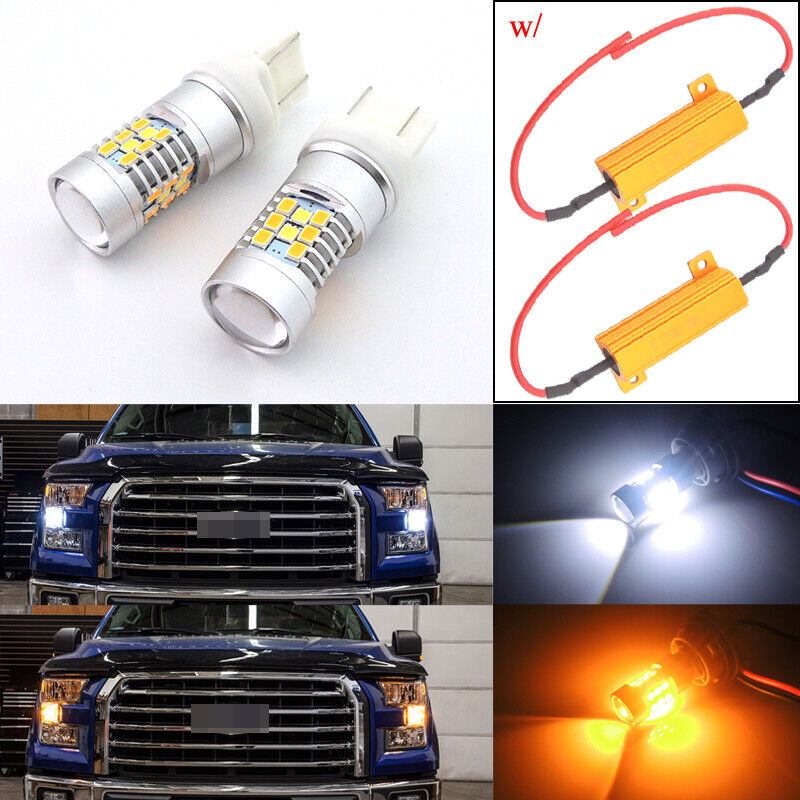 Switchback 28-SMD LED Bulbs Kit for 2015-up Ford F-150 Front Turn Signal Lights