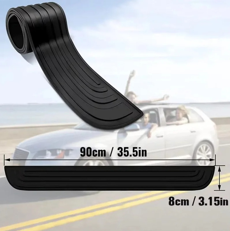 1pc Rear Bumper Guard PVC Rubber Protector Strip Car Trunk Sill Cover 90/104cm 1pc Rear Bumper Guard PVC Rubber Protector Strip Car Trunk Sill Cover 90/104cm