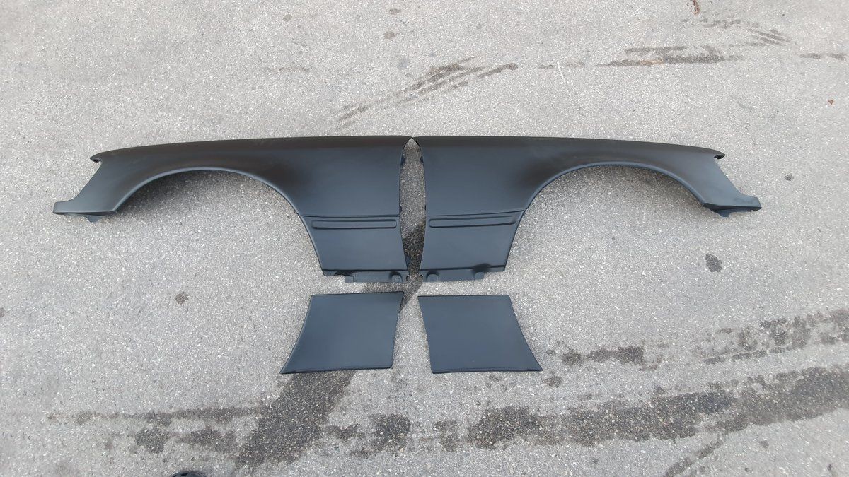 E500 ANG Look front wide fenders/ wing For Mercedes W124 all models Flange set