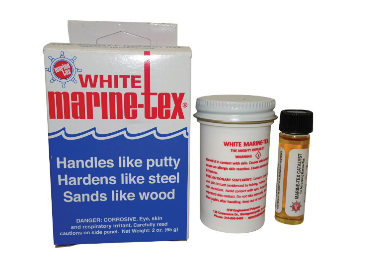 Marine-Tex Epoxy Repair Kit 2oz White or Gray Waterproof Marine Repair