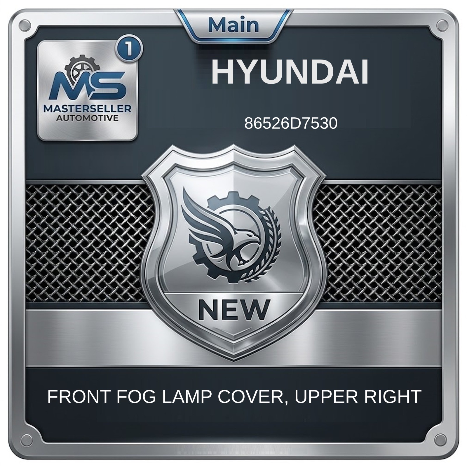 Genuine 2018-2020 Hyundai Tucson Front Fog Lamp Cover Upper Right 86526D7530