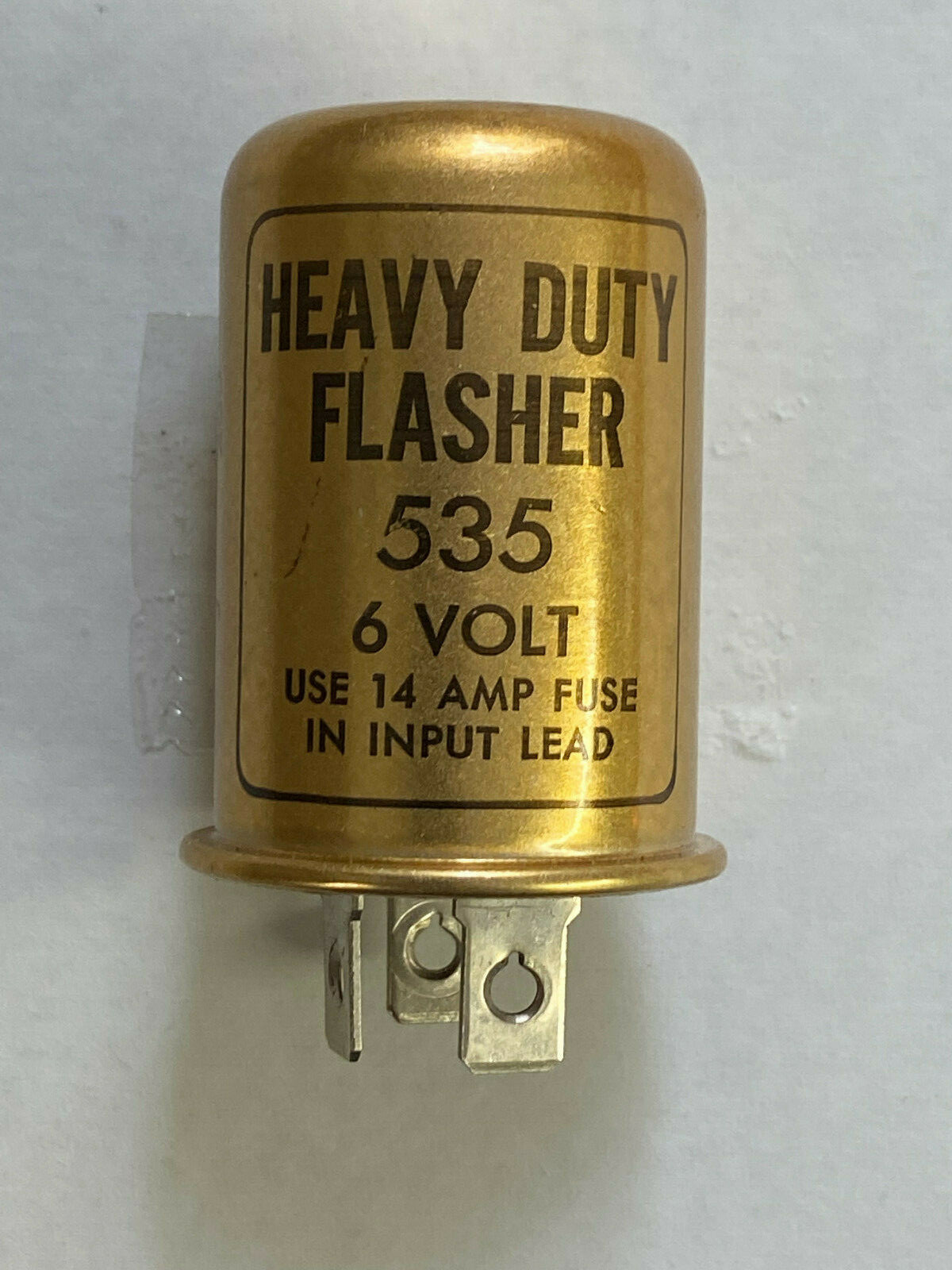 Original NOS IDEAL FLASHER  # 535  6 VOLT 3 PRONG - USA MADE Ford Chevy & Others