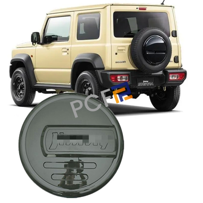 Tailgate Trunk Pitch Green Spare Tire Cover For 2019-2023 Suzuki Jimny JB64 JB74