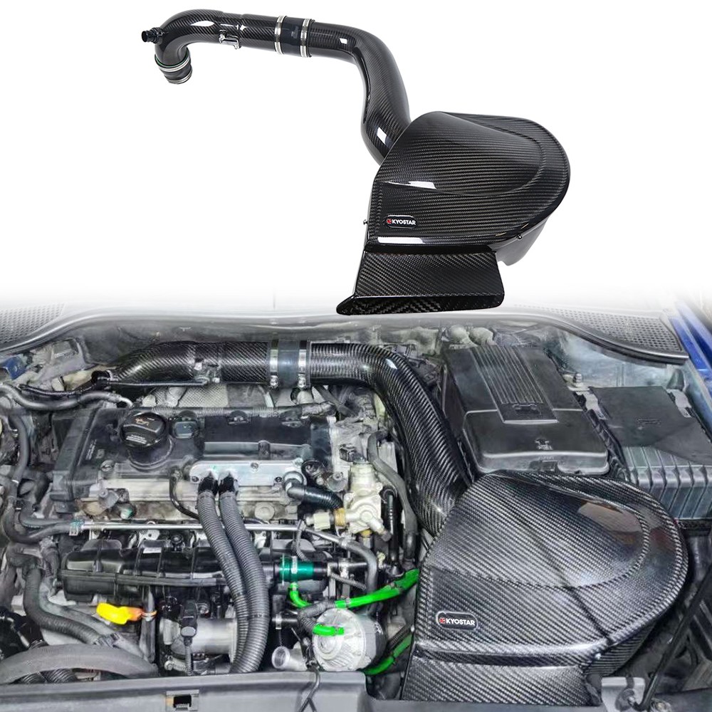 Cold Air Intake System For 04-14 Audi S3 09-13 VW Golf EA113 2.0T Carbon Fiber