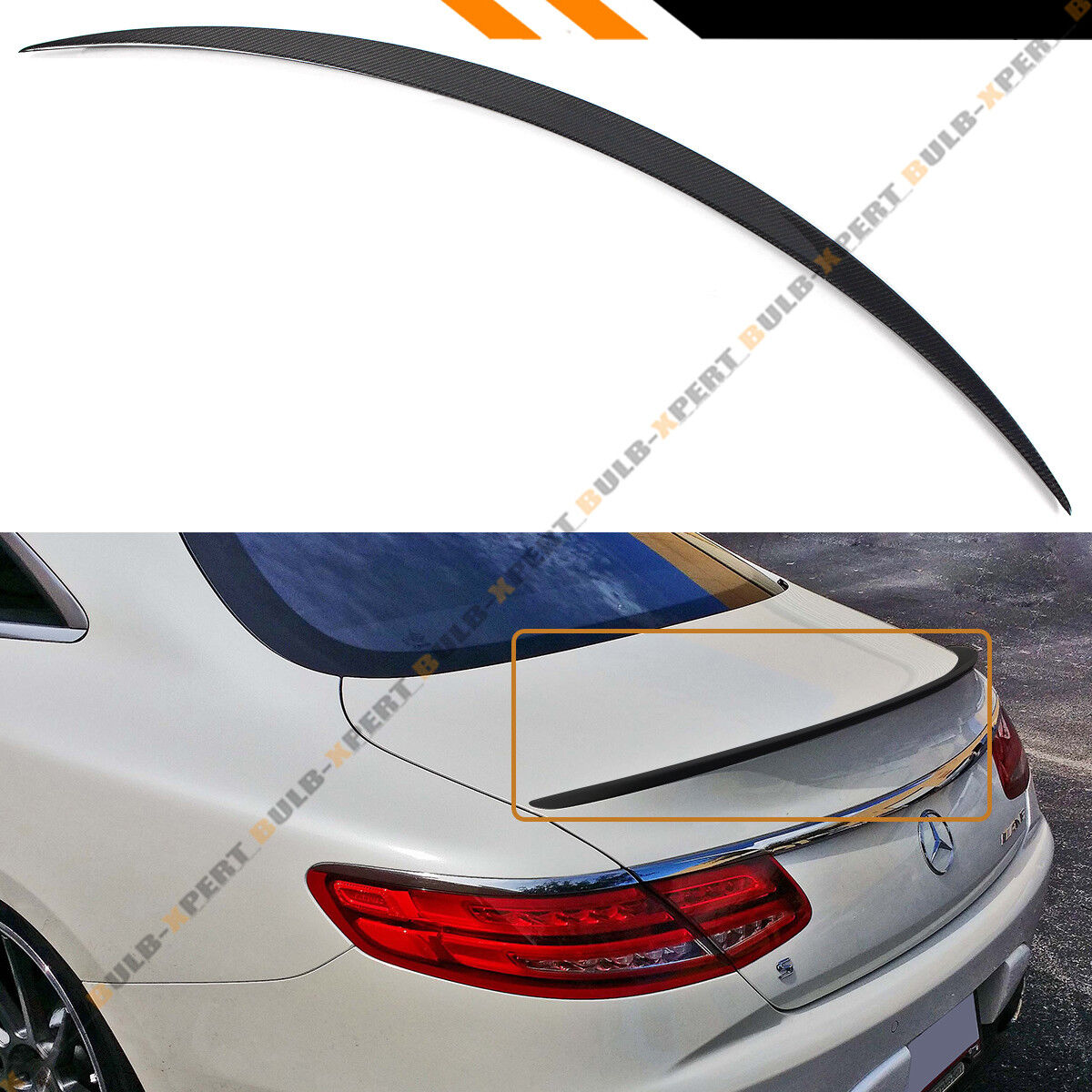 FOR 15-2021 MERCEDES BENZ S550 S63 S65 2DR COUPE CARBON FIBER TRUNK SPOILER WING