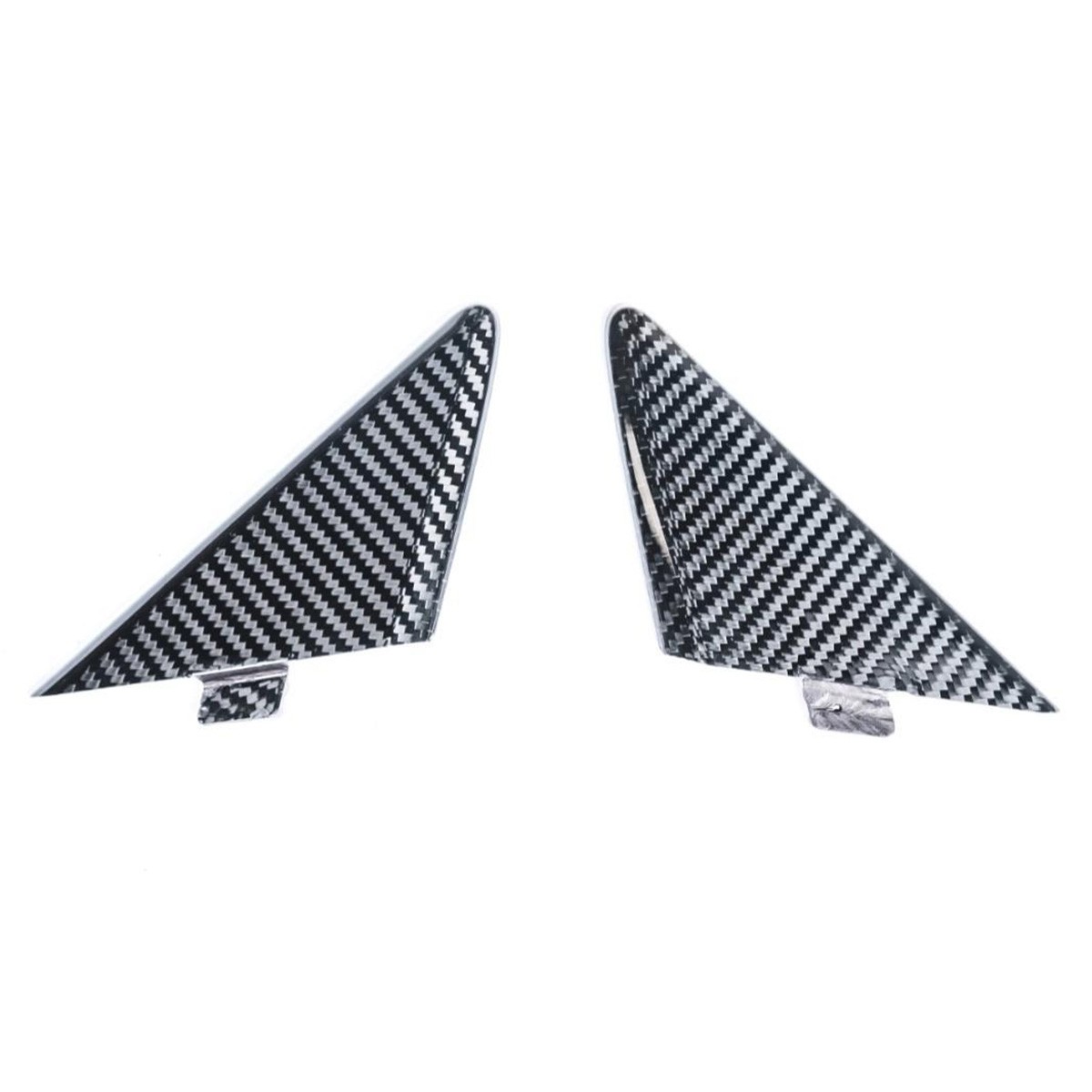 2x Carbon Fiber Door A-pillar Spoiler Panel Trim for 12-19 Porsche 911 Carrera