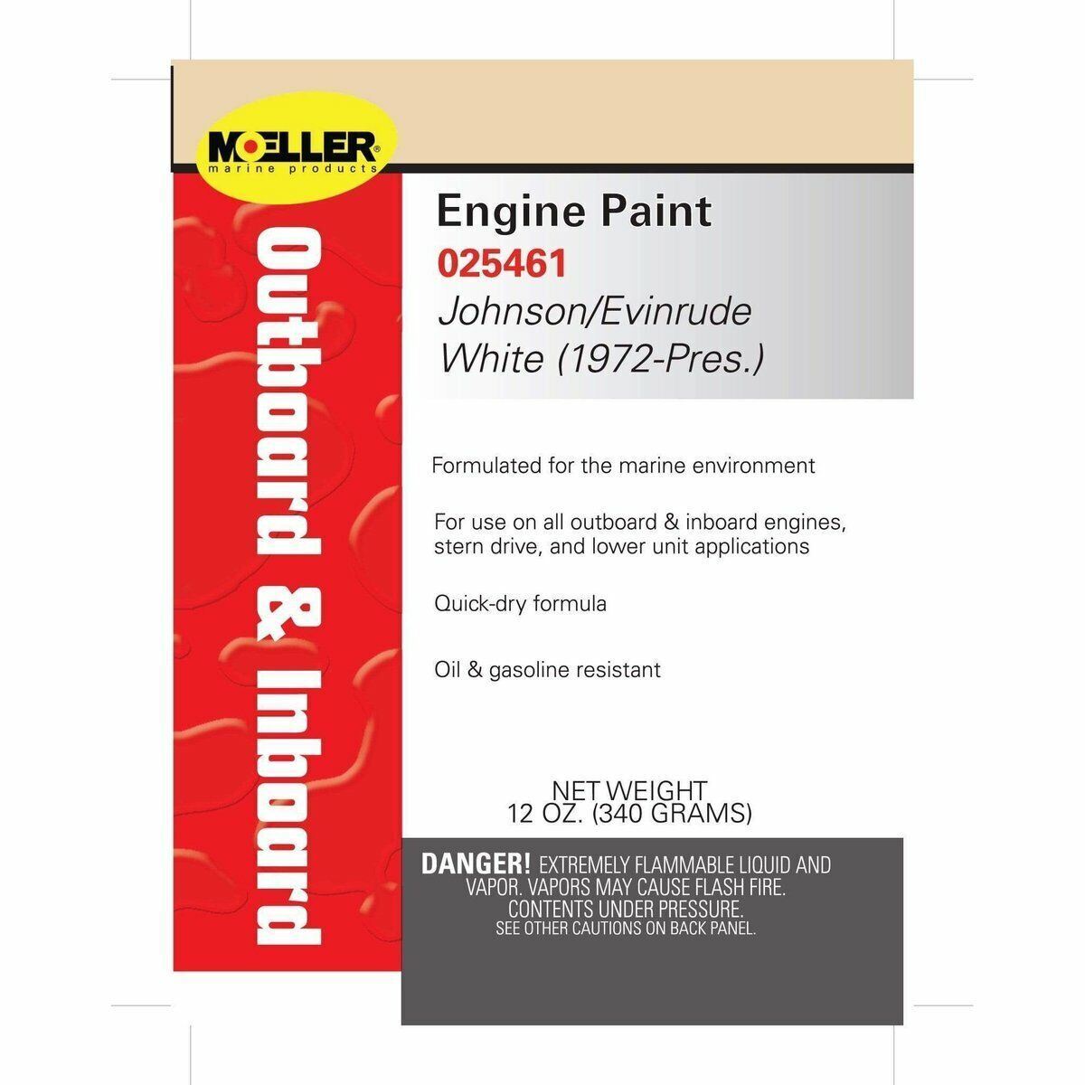 Moeller 1981-up Johnson White Paint #025461