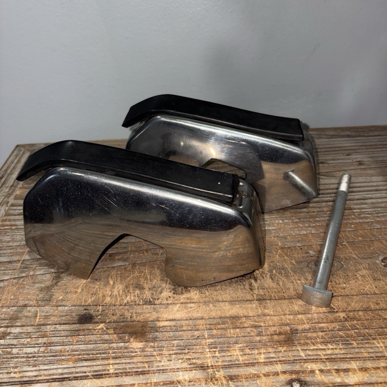 Vintage Alfa Romeo Bertone GT GTV Junior Series 2 Bumper Guards -1 Bolt Vintage Alfa Romeo Bertone GT GTV Junior Series 2 Bumper Guards -1 Bolt