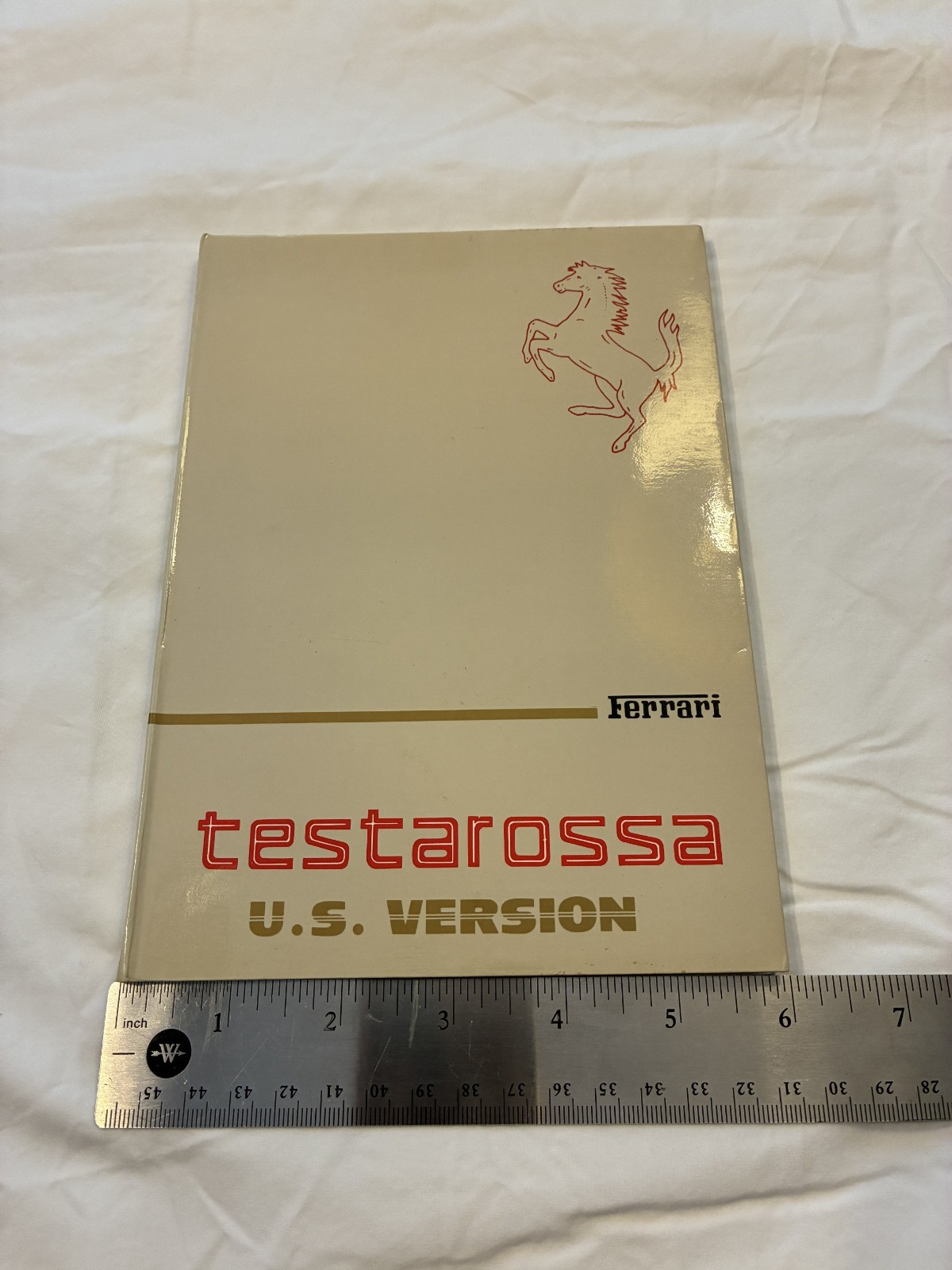 Original Ferrari Testarossa Owner\'s Manual 1985 1986 US Version 348/85
