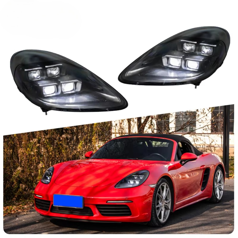 2016-23 982 Upgrade to 2025 Pdls Style Headlights for Porsche 718 Boxster Cayman