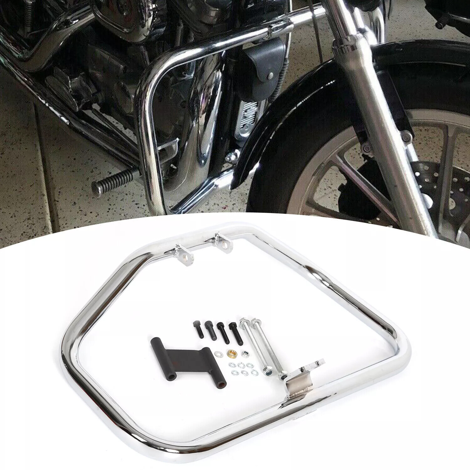 For 84-03 Harley Sportster 883 1200 XL XR Chrome Engine Highway Guard Crash Bar For 84-03 Harley Sportster 883 1200 XL XR Chrome Engine Highway Guard Crash Bar