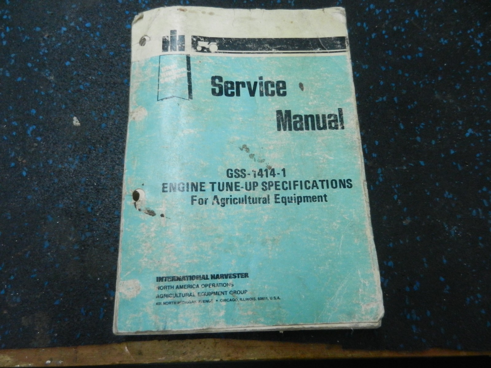 ORIGINAL INTERNATIONAL HARVESTER ENGINE TUNE UP SPECIFICATIONS MANUAL