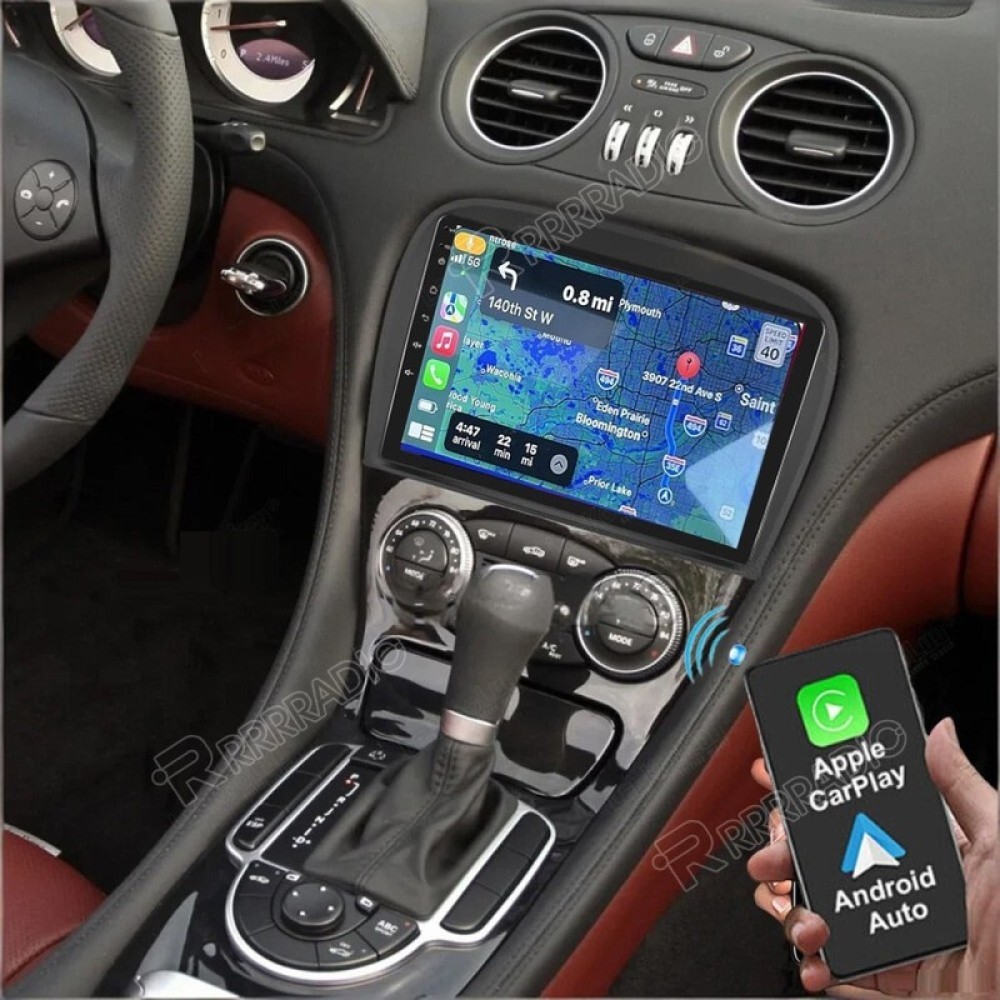 Android 15 Apple Carplay Car Radio For Mercedes Benz SL R230 SL350 SL500 SL300
