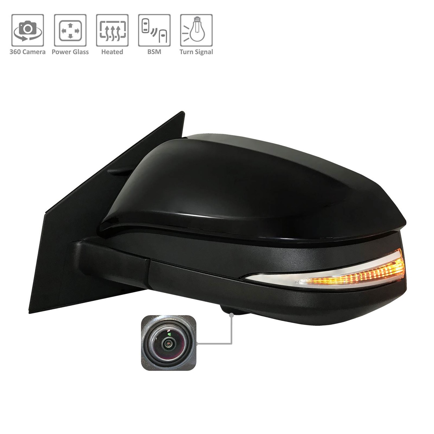 New Premium Power Driver Side Door Mirror Heated 8794042C90