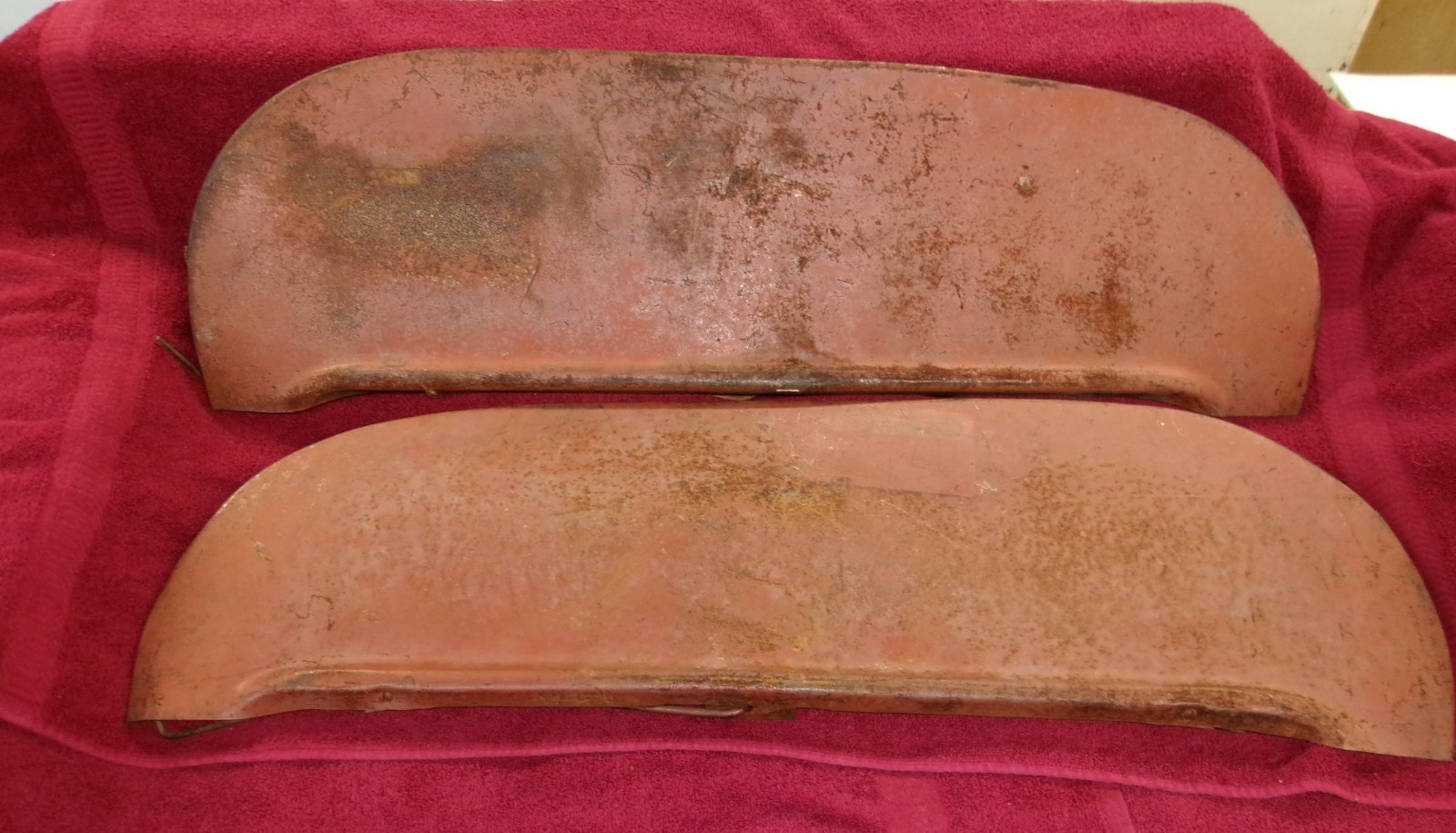 1949-51 Ford Shoebox Automotive Rear Fender Skirts, USED