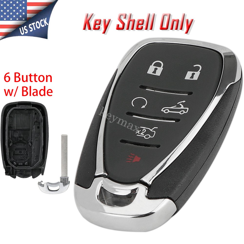 For 2016 - 2021 Chevrolet Camaro Convertible Remote Car Key Fob Shell Case 6-Btn