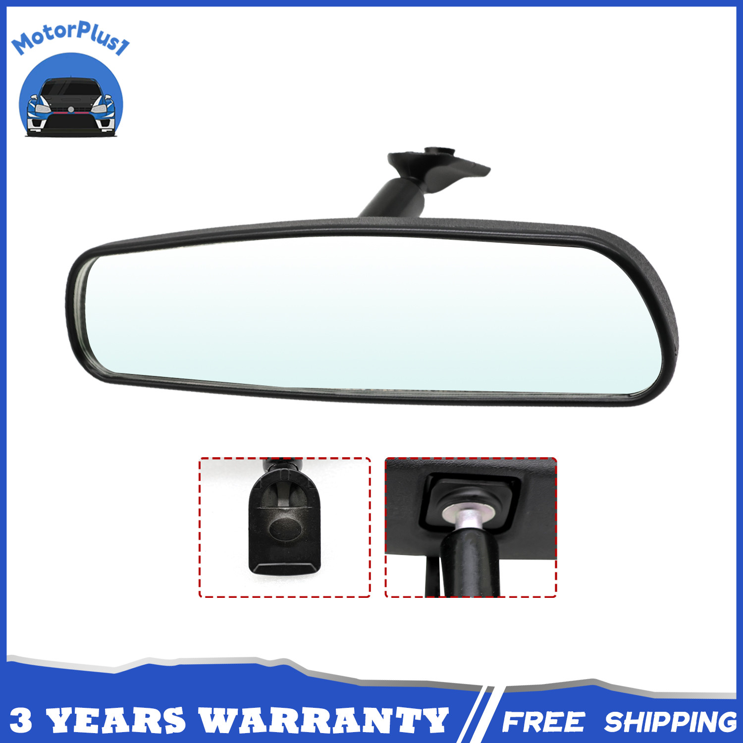 Interior Rear View Mirror Assembly For Honda Civic 2006-2011 Accord 2003-2016