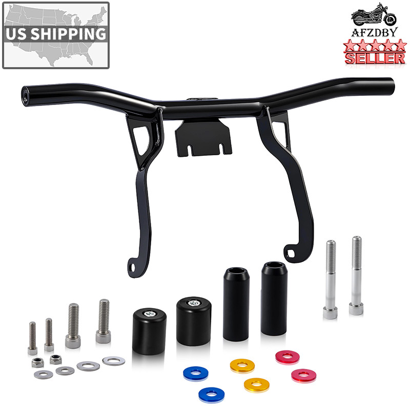 Front Engine Guard Flat Out Crash Bar for Harley Street Glide Road Glide 2009-13