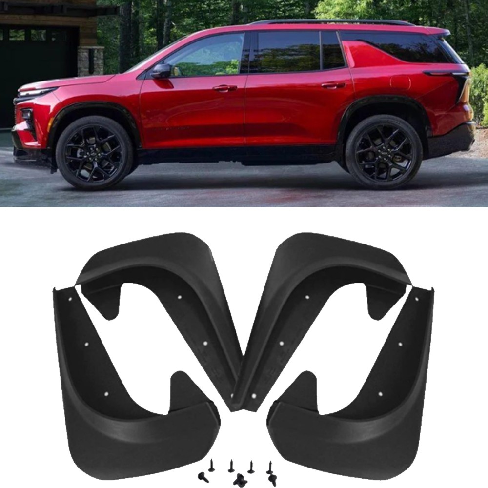 For Chevrolet Traverse Mud Flaps Splash Guards Fender Mudguards Front Rear Black