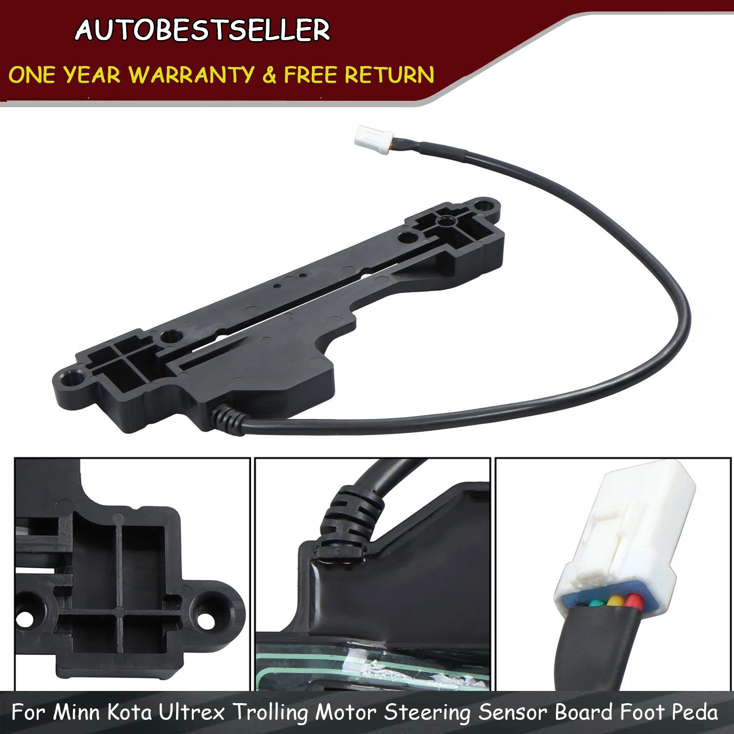 For Minn Kota Ultrex Trolling Motor Steering Sensor Board Foot Pedal 2884023 NEW