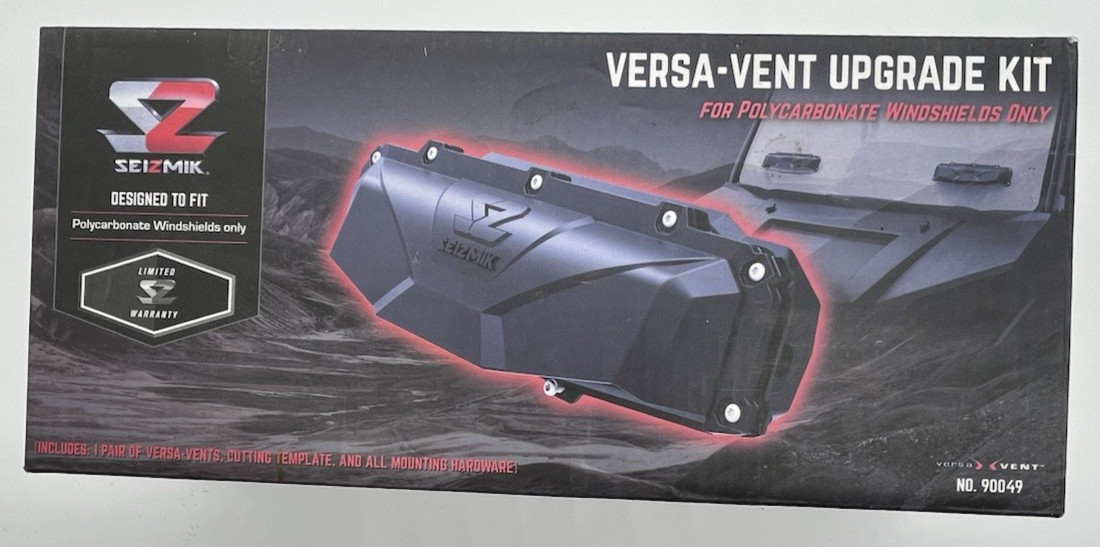 SeizMik Versa-Vent Upgrade Installation Kit~Polycarbonate Windshlelds~No. 90049