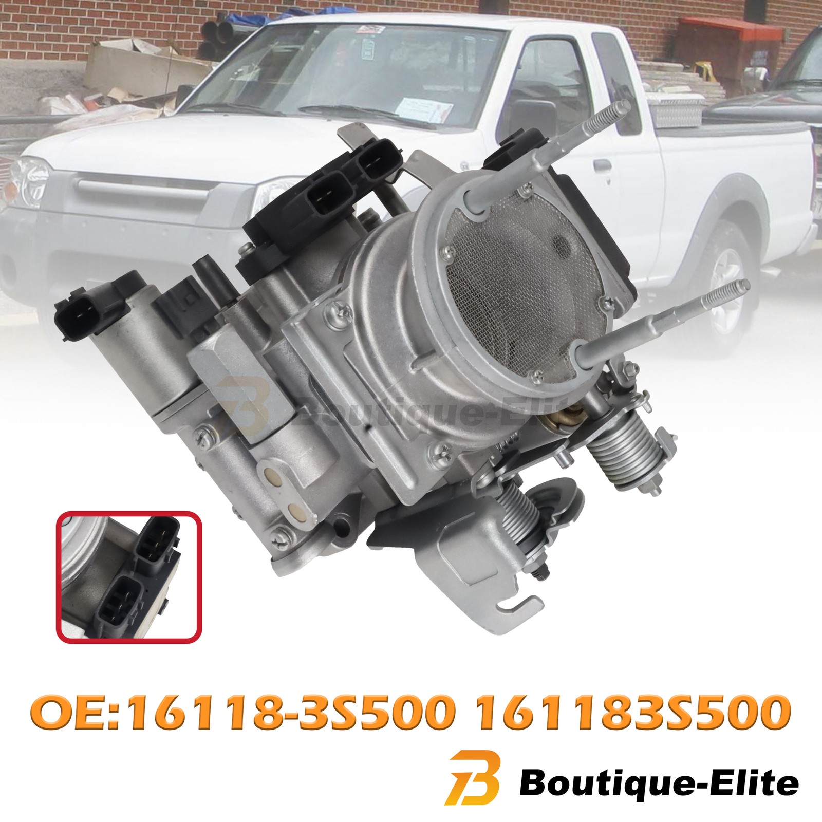 NEW 16118-3S500 161183S500 Throttle Body For 1998-2002 Nissan Frontier 2.4L 3.3L