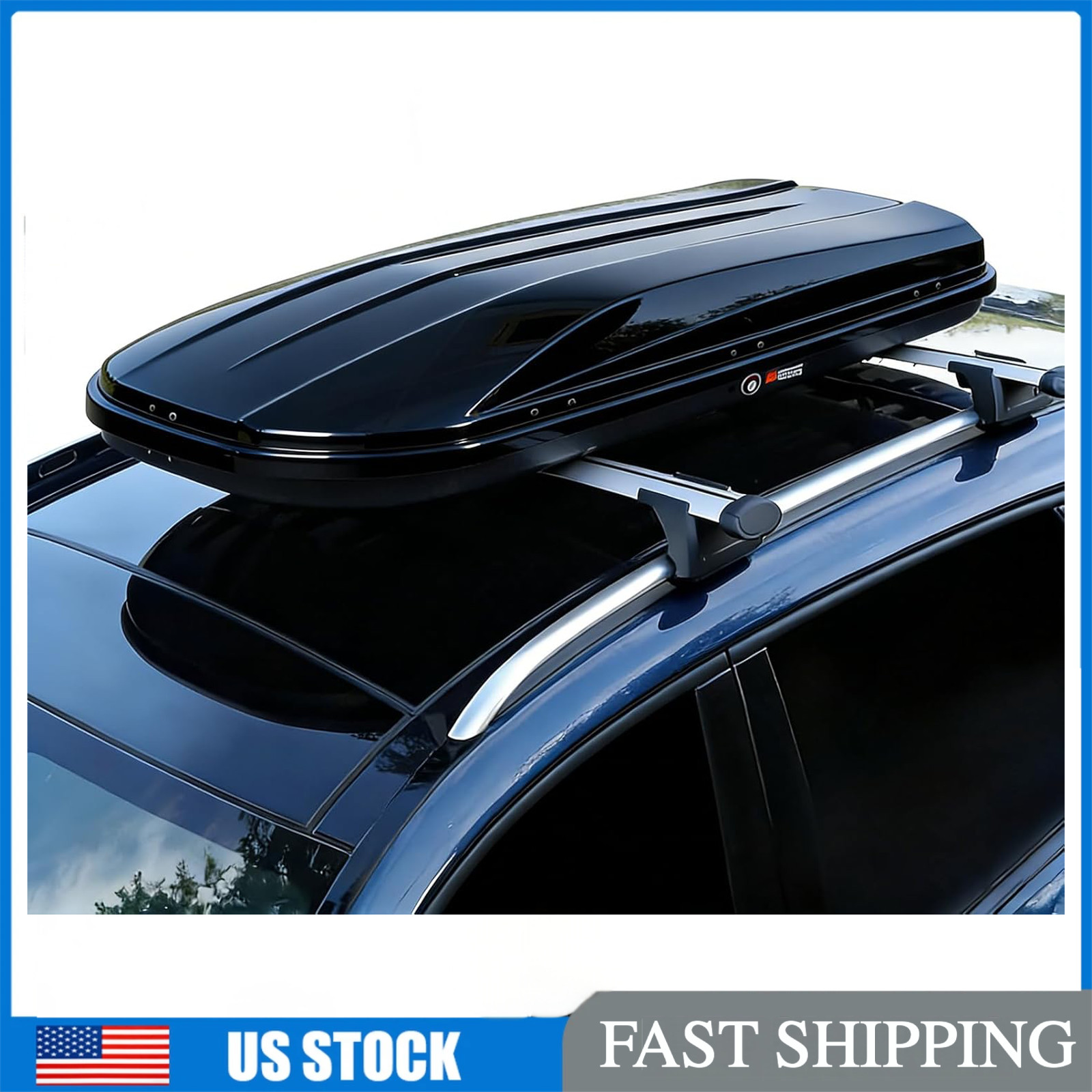 19.4 Cu. Ft. 220 Lb Rooftop Cargo Box Carrier,Hard Shell Roof Rack Cargo Carrier