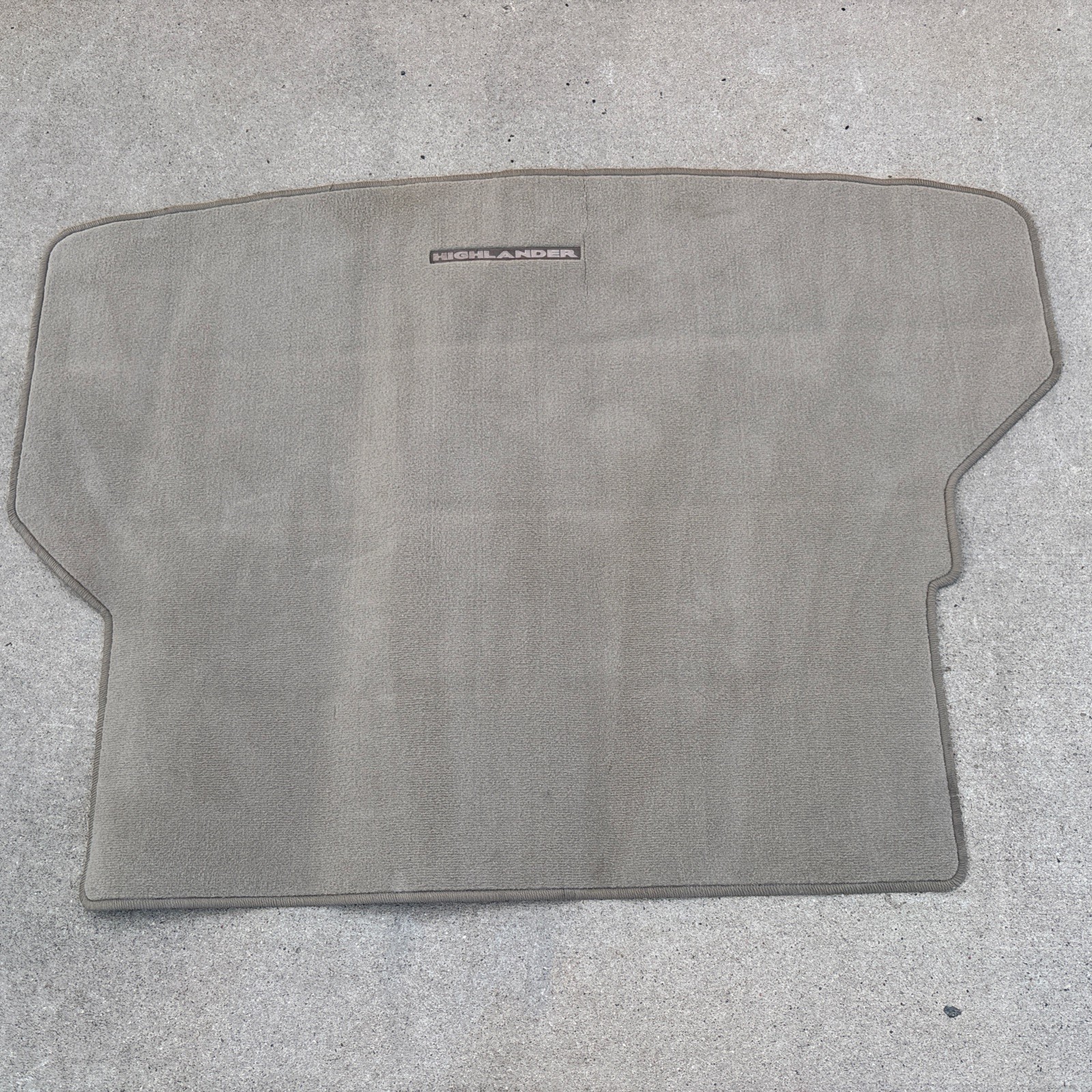 Toyota Highlander 2008-2013 Sand Beige Trunk Floor Cargo Mat OEM PT548-48080-41