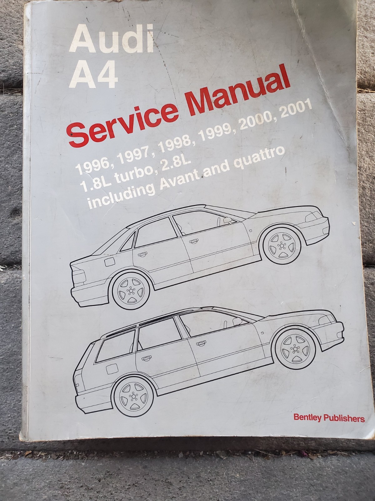 Audi A4 Workshop Repair Service Manual 1996-2001 Paperback by Bentley Used VG