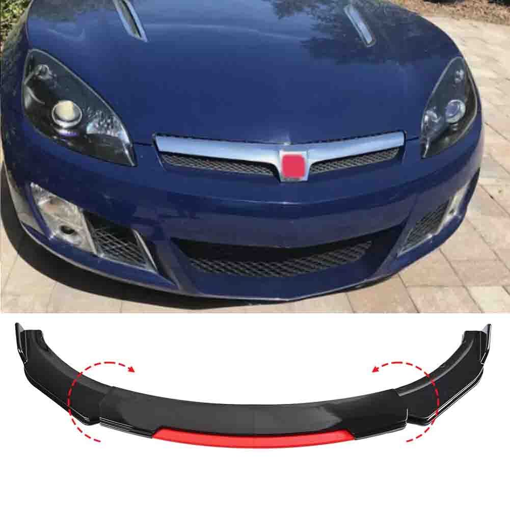 Front Bumper Spoiler Splitter Body Kit For Saturn Sky Red Line Glossy Black +Red