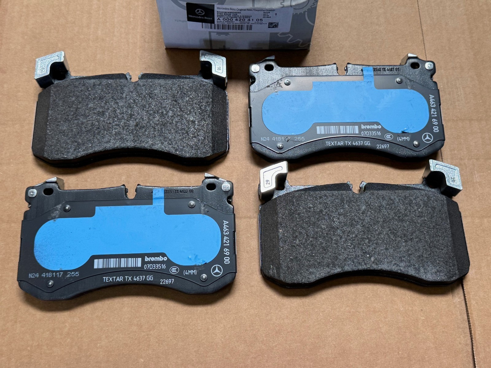 Mercedes-Benz G63 AMG GENUINE Front Brake Pad Set, Pads w/Sensor 2019-2024 NEW