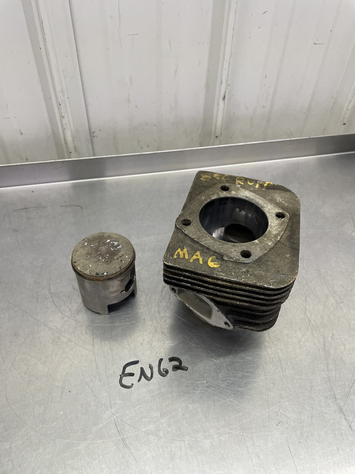 Rupp 340 Snowmobile Engine Cylinder F/C Tohatsu Motor Vintage Barrel Jug Piston Rupp 340 Snowmobile Engine Cylinder F/C Tohatsu Motor Vintage Barrel Jug Piston