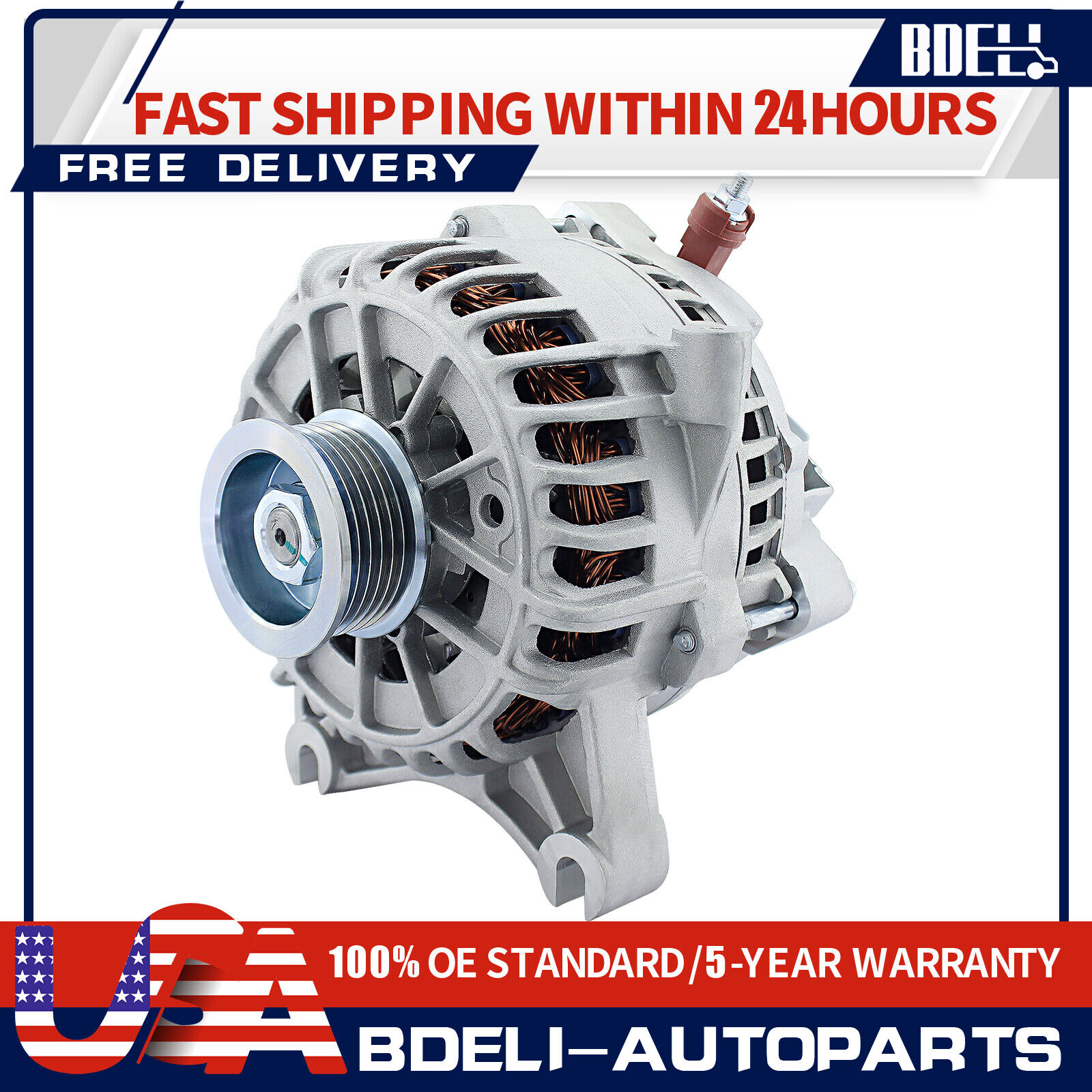 New Alternator For Ford Crown Victoria Lincoln Town Car 2003-2011 4.6L
