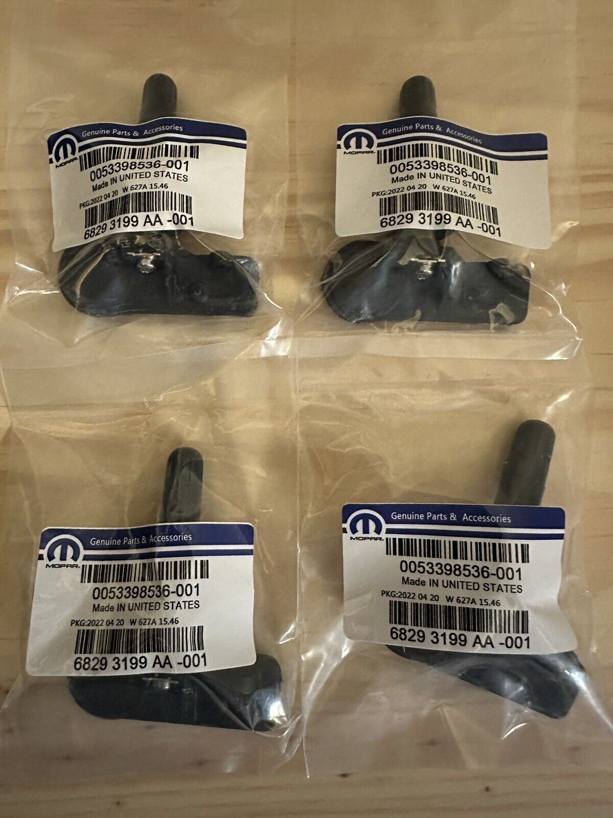 4PCS Genuine MOPAR 68293199AA-AB DODGE RAM 1500 DT 2019-2022 TPMS SENSORS OEM