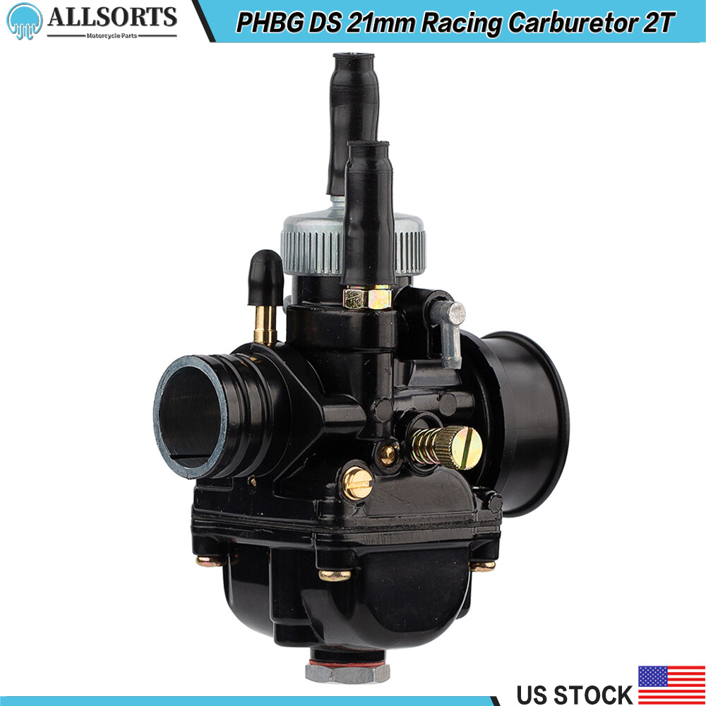PHBG DS Racing 21mm Carb Carburetor 50-100cc 2 Stroke Gas Motorized Bike Bicycle