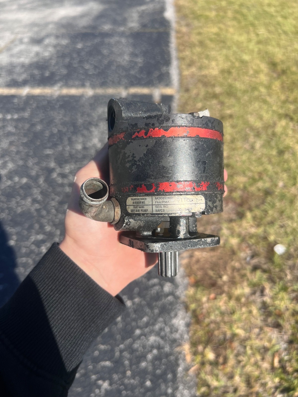 Airborne 211CC Vacuum Pump – As Removed – Untested