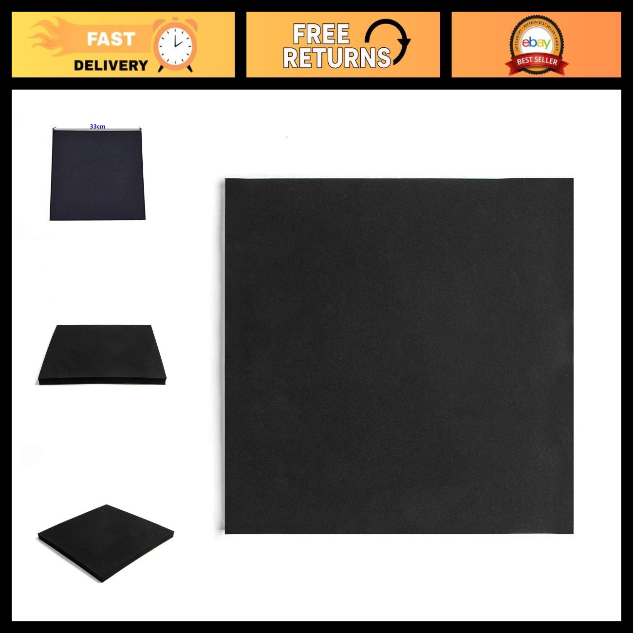 Universal Motorcycle Race Foam Seat Pad - High Density 20MM Adhesive Cushion for