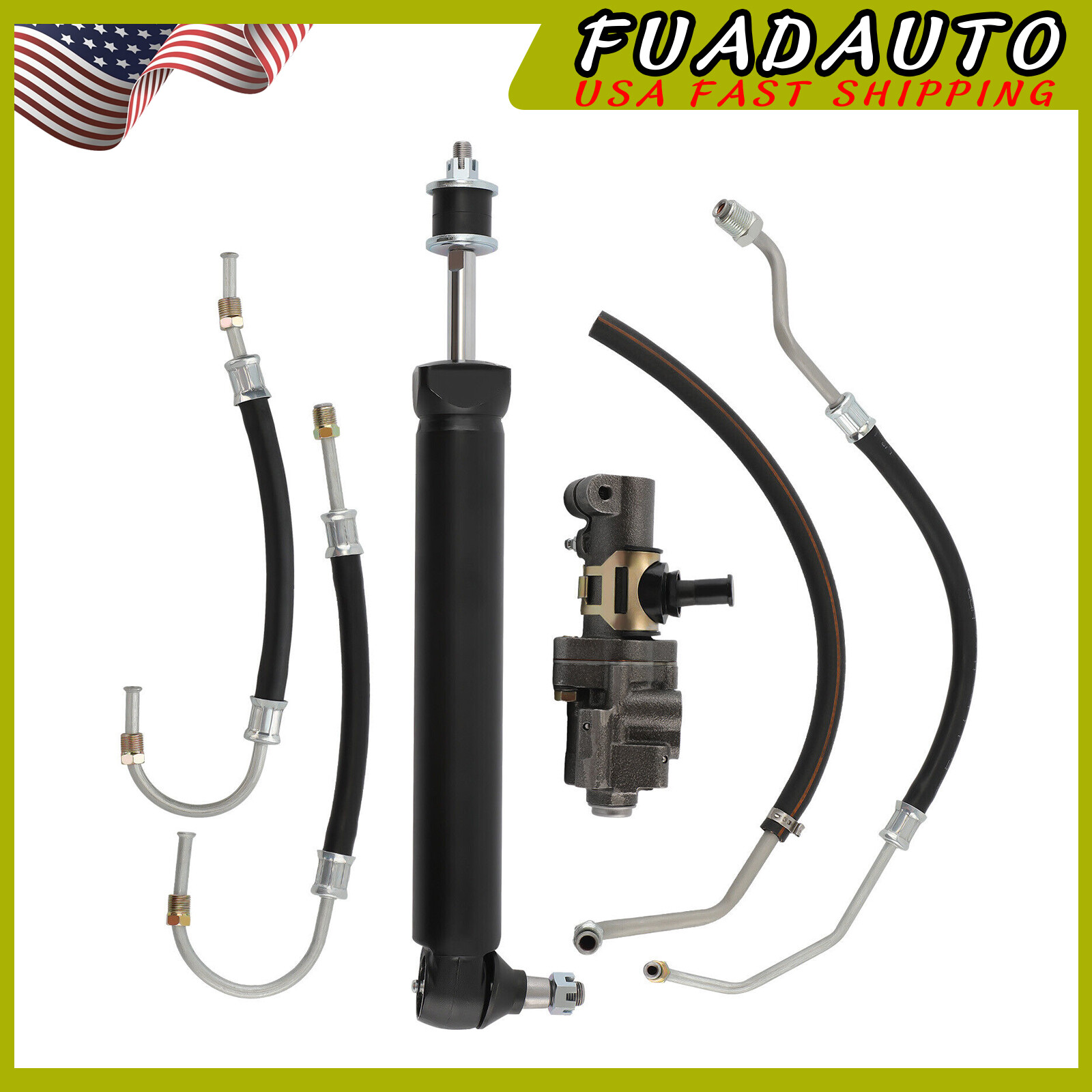 For 1963-1979 Corvette Power Steering Valve Cylinder Ram Hose Kit NO CORES C2 C3